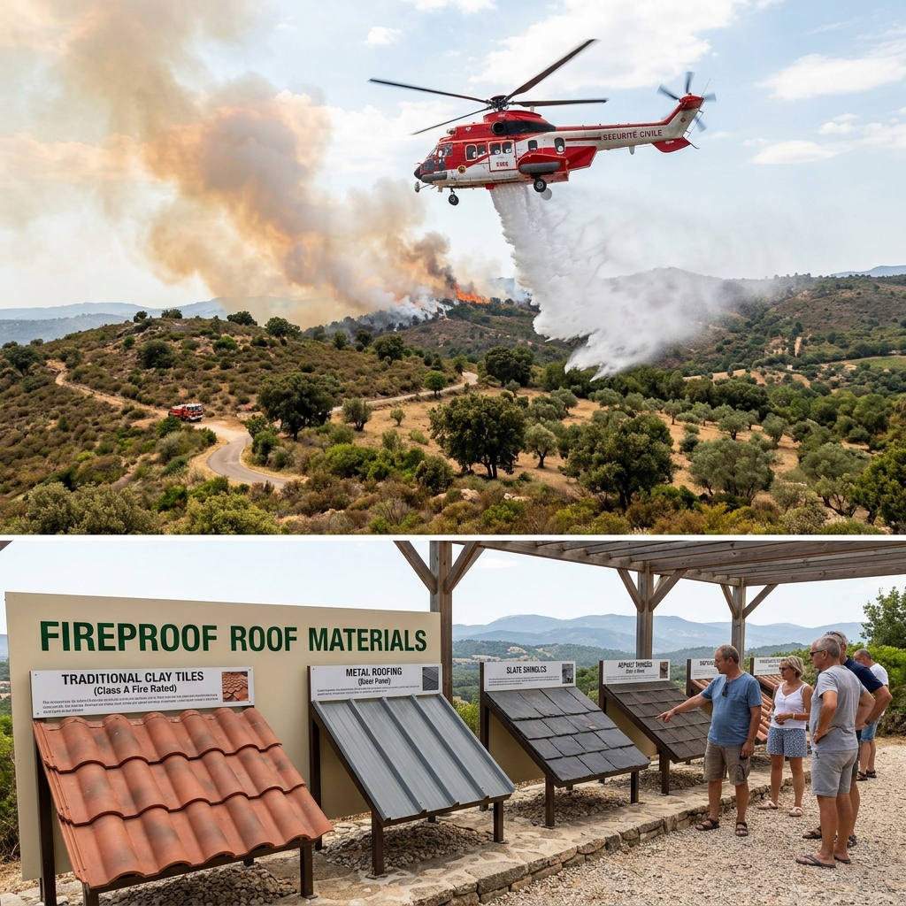 Toiture et risque incendie : matériaux résistants au feu pour les zones PPRIF dans le Var